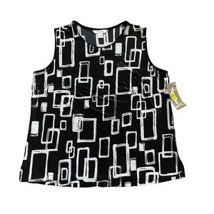 TanJay Shimmery Textured Sleeveless Blouse